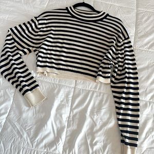 Dark Navy Blue and White